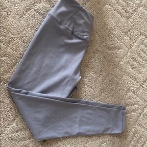 Gray High-Waisted Leggings